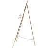 imageDeco 79 Metal Scroll Extra Large Free Standing Adjustable Display Stand Easel with Chain Support 21quot x 1quot x 65quot BlackGold