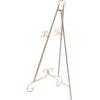 imageDeco 79 Metal Scroll Extra Large Free Standing Adjustable Display Stand Easel with Chain Support 21quot x 1quot x 65quot BlackGold