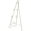 imageDeco 79 Metal Scroll Extra Large Free Standing Adjustable Display Stand Easel with Chain Support 21quot x 1quot x 65quot BlackGold