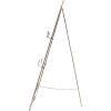 imageDeco 79 Metal Scroll Extra Large Free Standing Adjustable Display Stand Easel with Chain Support 21quot x 1quot x 65quot BlackGold