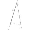 imageDeco 79 Metal Scroll Extra Large Free Standing Adjustable Display Stand Easel with Chain Support 21quot x 1quot x 65quot BlackGray