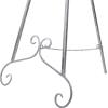 imageDeco 79 Metal Scroll Extra Large Free Standing Adjustable Display Stand Easel with Chain Support 21quot x 1quot x 65quot BlackGray