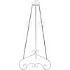 imageDeco 79 Metal Scroll Extra Large Free Standing Adjustable Display Stand Easel with Chain Support 21quot x 1quot x 65quot BlackGray