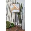 imageDeco 79 Metal Scroll Extra Large Free Standing Adjustable Display Stand Easel with Chain Support 21quot x 1quot x 65quot BlackGray