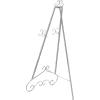 imageDeco 79 Metal Scroll Extra Large Free Standing Adjustable Display Stand Easel with Chain Support 21quot x 1quot x 65quot BlackGray
