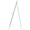 imageDeco 79 Metal Scroll Extra Large Free Standing Adjustable Display Stand Easel with Chain Support 21quot x 1quot x 65quot BlackSilver