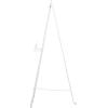 imageDeco 79 Metal Scroll Extra Large Free Standing Adjustable Display Stand Easel with Chain Support 21quot x 1quot x 65quot BlackWhite