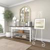 imageDeco 79 Metal Scroll Extra Large Free Standing Adjustable Display Stand Easel with Chain Support 21quot x 1quot x 65quot BlackWhite