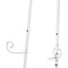 imageDeco 79 Metal Scroll Extra Large Free Standing Adjustable Display Stand Easel with Chain Support 21quot x 1quot x 65quot BlackWhite
