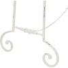 imageDeco 79 Metal Scroll Extra Large Free Standing Adjustable Display Stand Easel with Chain Support 21quot x 1quot x 65quot BlackWhite