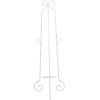 imageDeco 79 Metal Scroll Extra Large Free Standing Adjustable Display Stand Easel with Chain Support 21quot x 1quot x 65quot BlackWhite