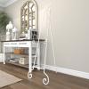 imageDeco 79 Metal Scroll Extra Large Free Standing Adjustable Display Stand Easel with Chain Support 21quot x 1quot x 65quot BlackWhite