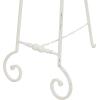 imageDeco 79 Metal Scroll Extra Large Free Standing Adjustable Display Stand Easel with Chain Support 21quot x 1quot x 65quot BlackWhite
