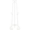 imageDeco 79 Metal Scroll Extra Large Free Standing Adjustable Display Stand Easel with Chain Support 21quot x 1quot x 65quot BlackWhite