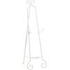 imageDeco 79 Metal Scroll Extra Large Free Standing Adjustable Display Stand Easel with Chain Support 21quot x 1quot x 65quot BlackWhite