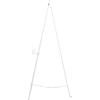 imageDeco 79 Metal Scroll Extra Large Free Standing Adjustable Display Stand Easel with Chain Support 21quot x 1quot x 65quot BlackWhite