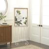 imageDeco 79 Metal Scroll Extra Large Free Standing Adjustable Display Stand Easel with Chain Support 21quot x 1quot x 65quot BlackWhite