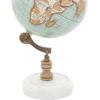 imageDeco 79 Paper Globe with Marble Base 7quot x 7quot x 11quot WhiteTeal