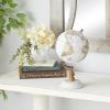 imageDeco 79 Paper Globe with Marble Base 7quot x 7quot x 11quot Whitewhite