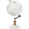 imageDeco 79 Paper Globe with Marble Base 7quot x 7quot x 11quot Whitewhite