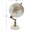 imageDeco 79 Paper Globe with Marble Base 7quot x 7quot x 11quot Whitewhite