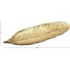 imageDeco 79 Polystone Bird Decorative Decorative Bowl Feather Decorative Container Decorative Keepsake Box 26quot x 9quot x 2quot Gold
