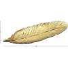 imageDeco 79 Polystone Bird Decorative Decorative Bowl Feather Decorative Container Decorative Keepsake Box 26quot x 9quot x 2quot Gold