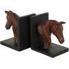 imageDeco 79 Polystone Cat Decorative Bookends Reading Non Skid Bookends Set of 2 Office Bookends7quotH 6quotW BlackCopper