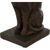 imageDeco 79 Polystone Cat Decorative Bookends Reading Non Skid Bookends Set of 2 Office Bookends7quotH 6quotW BlackDark Brown
