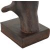imageDeco 79 Polystone Cat Decorative Bookends Reading Non Skid Bookends Set of 2 Office Bookends7quotH 6quotW BlackDark Brown