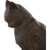 imageDeco 79 Polystone Cat Decorative Bookends Reading Non Skid Bookends Set of 2 Office Bookends7quotH 6quotW BlackDark Brown