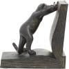 imageDeco 79 Polystone Cat Decorative Bookends Reading Non Skid Bookends Set of 2 Office Bookends7quotH 6quotW BlackMulticolored