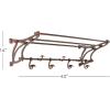 imageDeco 79 Wall Shelf 43quot L x 18quot W x 11quot H Brown