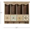 imageDeco 79 Wall Shelf 7quot L x 19quot W x 23quot H Brown