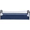 imageDeco 79 Wood 3 Shelves Wall Shelf with Knotted Rope Set of 3 32quot 25quot 17quotW Blue