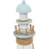 imageDeco 79 Wood Light House Decorative Sculpture Home Decor Statue Accent Figurine 6quot x 6quot x 15quot White