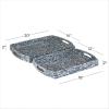 imageDeco 79 Wood Tray with Slot Handles Set of 2 20 18W BlueTray