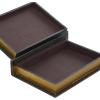 imageDeco 79 Wooden Decorative Box Faux Storage Book Book Shaped Boxes with Faux Leather Detailing Set of 3 Decorative Keepsake Boxes 14quot 11quot 9quotH BrownBrown