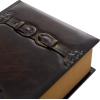 imageDeco 79 Wooden Decorative Box Faux Storage Book Book Shaped Boxes with Faux Leather Detailing Set of 3 Decorative Keepsake Boxes 14quot 11quot 9quotH BrownBrown