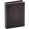 imageDeco 79 Wooden Decorative Box Faux Storage Book Book Shaped Boxes with Faux Leather Detailing Set of 3 Decorative Keepsake Boxes 14quot 11quot 9quotH BrownDark Brown