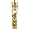 imageDeco 79 Aluminum Metal Decorative Vase Drip Centerpiece Vase with Melting Designed Body Vase for Home Decoration 10quot x 9quot x 31quot SilverGold
