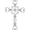 imageDeco 79 Metal Cross Home Wall Decor Scroll Wall Sculpture Wall Art 19quot x 1quot x 29quot Black