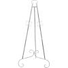imageDeco 79 Metal Scroll Extra Large Free Standing Adjustable Display Stand Easel with Chain Support 21quot x 1quot x 65quot BlackGray