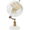 imageDeco 79 Paper Globe with Marble Base 7quot x 7quot x 11quot Whitewhite