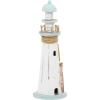 imageDeco 79 Wood Light House Decorative Sculpture Home Decor Statue Accent Figurine 6quot x 6quot x 15quot White