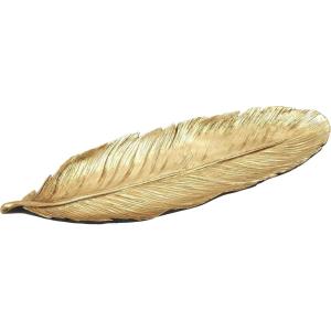 imageDeco 79 Polystone Bird Decorative Decorative Bowl Feather Decorative Container Decorative Keepsake Box 26quot x 9quot x 2quot Gold