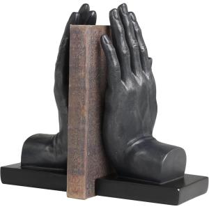 imageDeco 79 Polystone Cat Decorative Bookends Reading Non Skid Bookends Set of 2 Office Bookends7quotH 6quotW BlackBlack