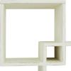 imageDeco 79 Contemporary Fir Wood Shelf Wall Storage Shelves for Bedroom Living Room Bathroom Kitchen Office and More 12quot L x 22quot W x 34quot H White