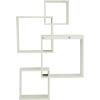 imageDeco 79 Contemporary Fir Wood Shelf Wall Storage Shelves for Bedroom Living Room Bathroom Kitchen Office and More 12quot L x 22quot W x 34quot H White