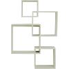 imageDeco 79 Contemporary Fir Wood Shelf Wall Storage Shelves for Bedroom Living Room Bathroom Kitchen Office and More 12quot L x 22quot W x 34quot H White